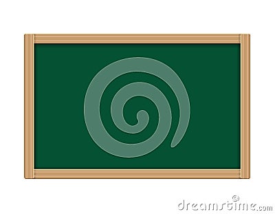 Blackboard. Blank chalkboard for posting content. Vector illustration isolated on white background. Vector Illustration